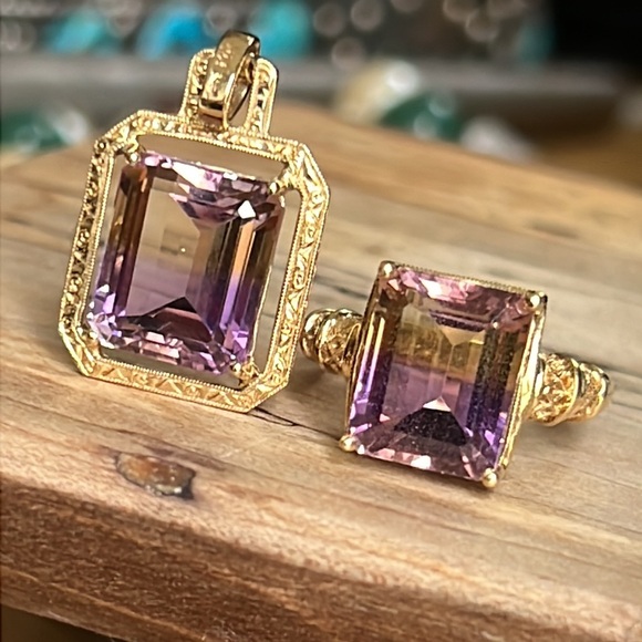 14 karatad Ametrine ring